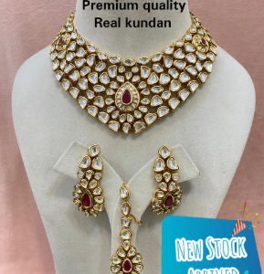 premium real kundan necklace set