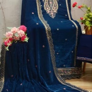 royal blue ethnic elegance